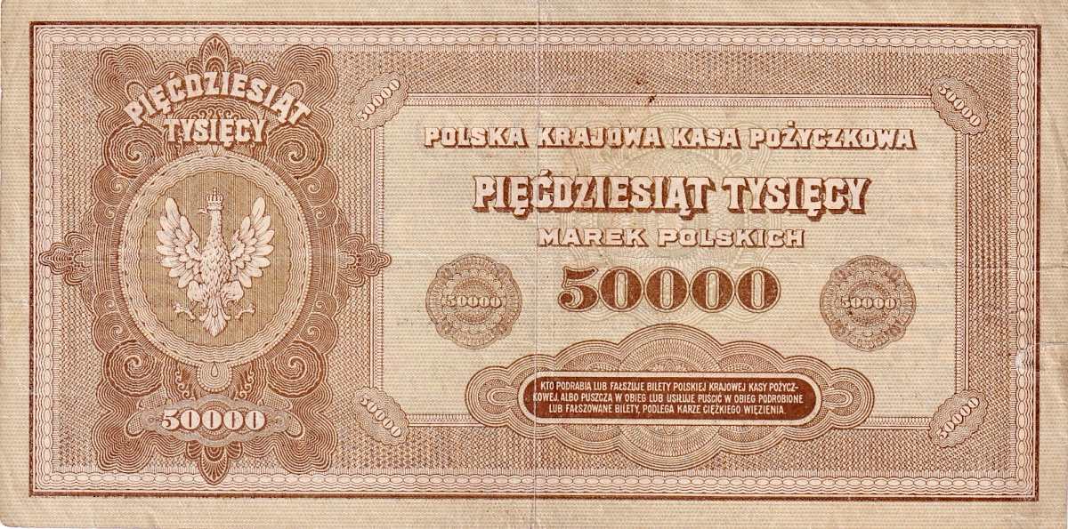 Polsko, 50 000 Marek 10.10.1922