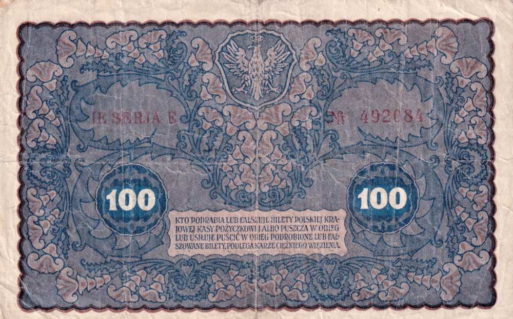 Polsko, 100 Marek 1919