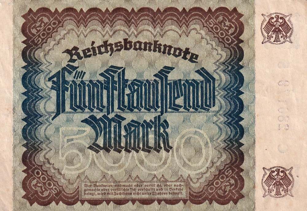 Německo, 5000 Marek 1922