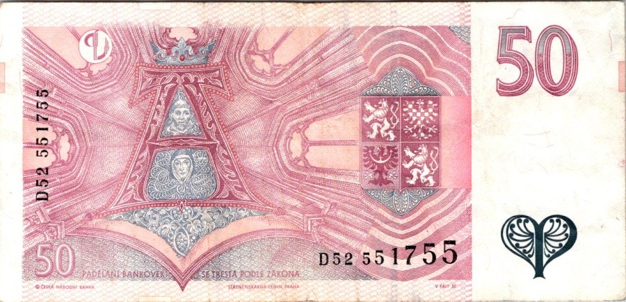 Česká republika 1993, 50 Korun 1997