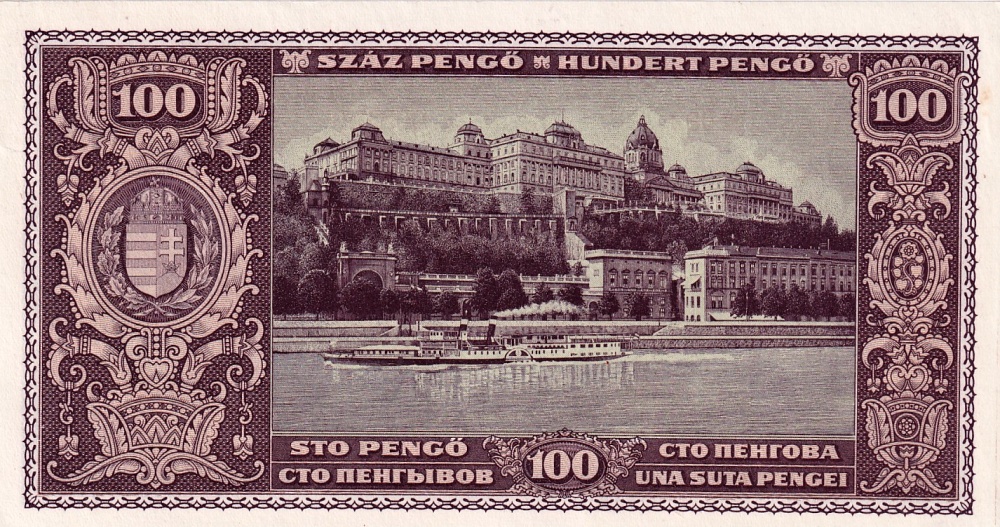 Maďarsko, 100 Pengö 1945