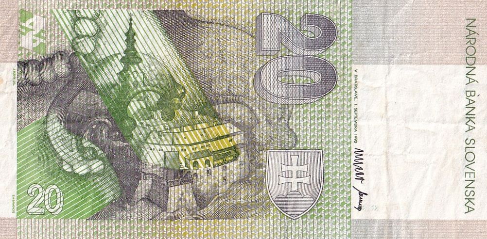 Slovensko, 20 Koruna 1993