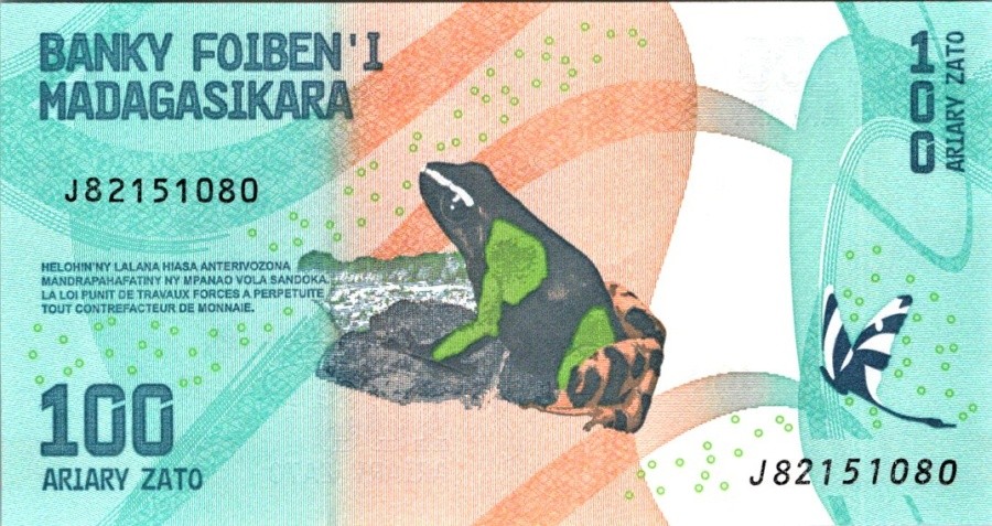 Madagaskar, 100 Ariary (2017)