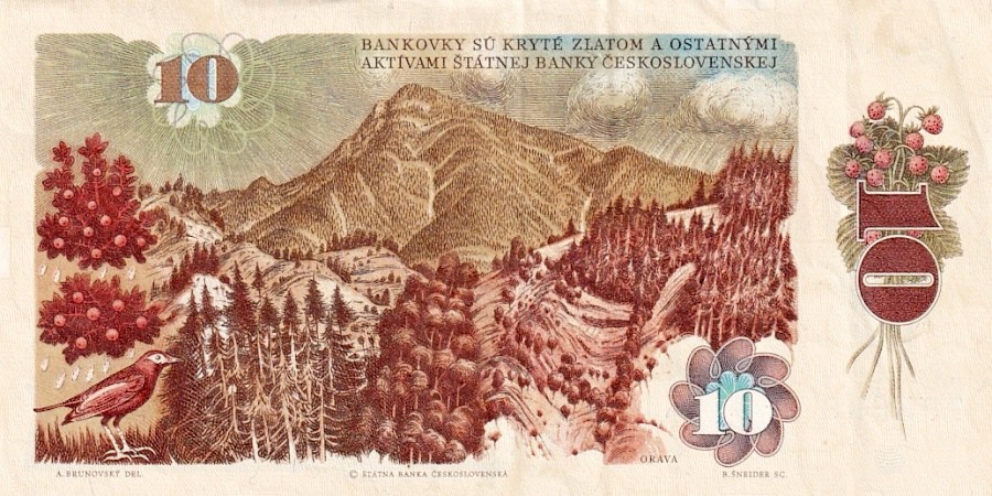 Československo 1970 - 1989, 10 Kčs 1986 