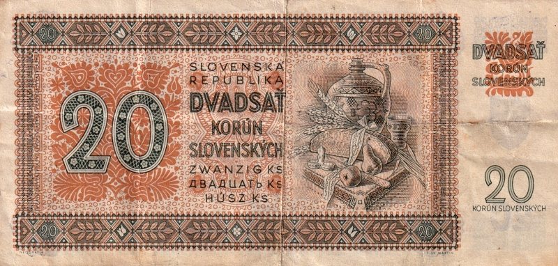 Slovenská republika 1939 - 1945, 20 Korun 1942