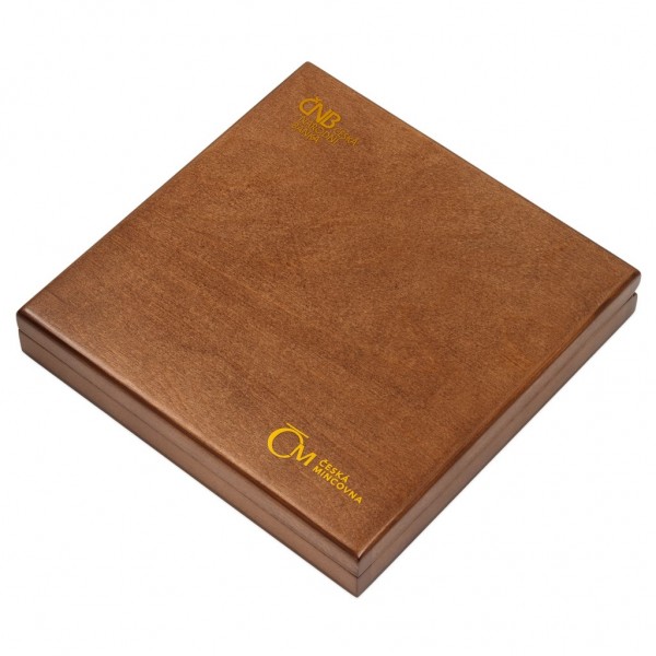 Česká republika 1993, Sada oběžných mincí 2022 Proof dřevěný obal