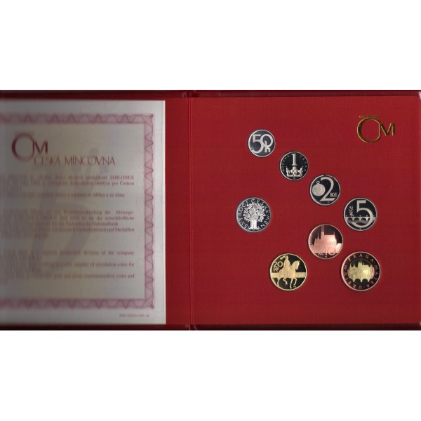 Česká republika 1993 - , Sada oběžných mincí 2008 PROOF