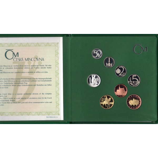 Česká republika 1993 - , Sada oběžných mincí 2005- PROOF