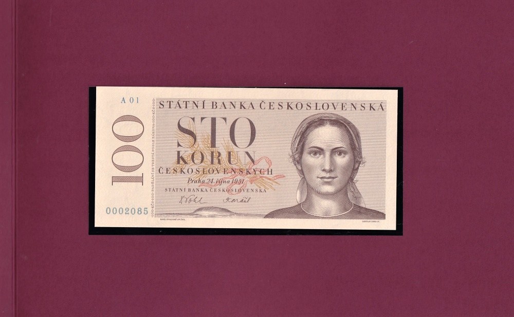 Československo 1958 - 1964, sada nevydaných bankovek