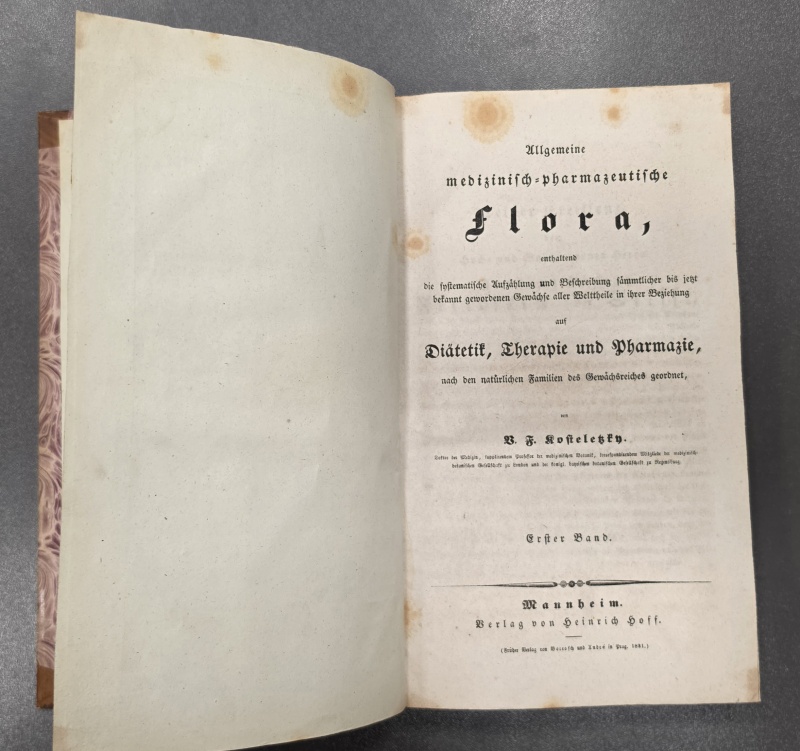 Allgemeine medizinisch -phar. Flora, Kosteletzky, Vinzenz Franz