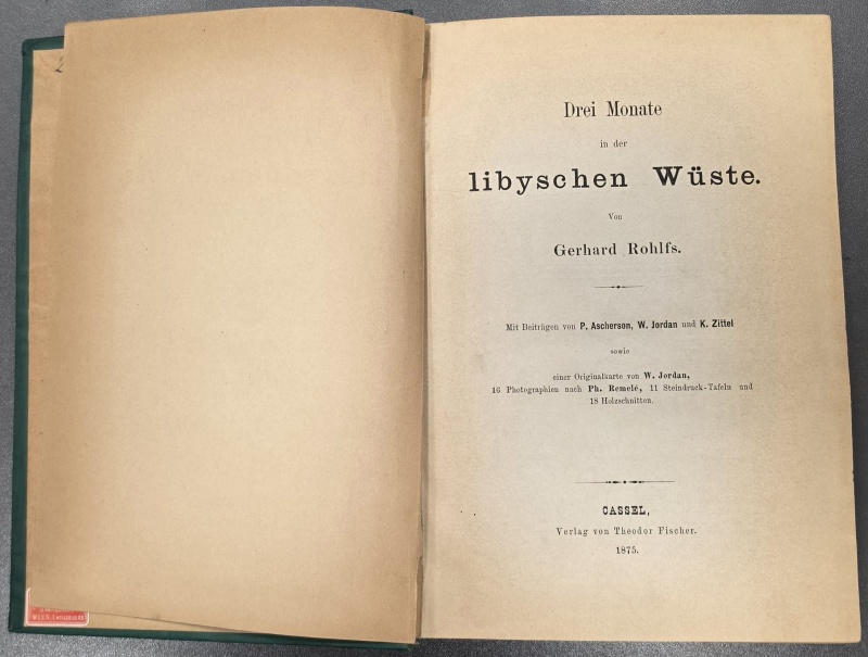 Drei Monate in der libyschen Wüste, Gerhard Rohlfs