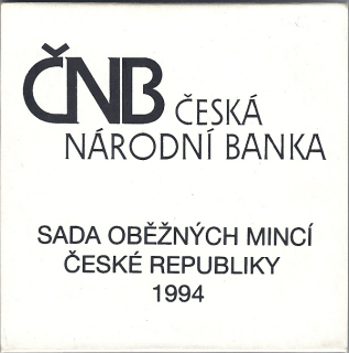 Česká republika, Sada oběžných mincí 1994