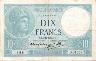 Francie, 10 Francs 1940
