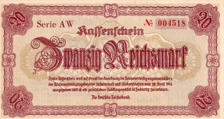 Německo, 20 Reichsmark 1945