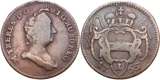 Marie Terezie 1740 - 1780, Fenik (1/4 Krejcar) 1765