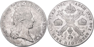 František II. 1792 - 1835, Tolar křížový 1795 A