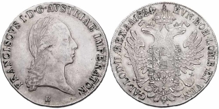 František II. 1792 - 1835, Tolar konvenční 1824 B
