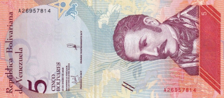 Venezuela, 5 Bolivares 2018