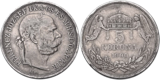 František Josef I. 1848 - 1918, 5 Koruna 1900 KB