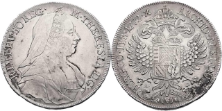 Marie Terezie 1740 - 1780, Tolar 1772 AS Hall