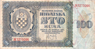 Chorvatsko, 100 Kuna 1941