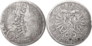 Leopold I. 1657 - 1705, 3 Krejcar 1699 CB