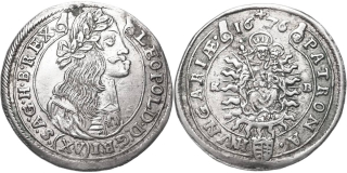 Leopold I. 1657 - 1705, XV Krejcar 1676 KB