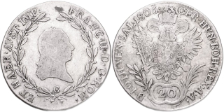 František II. 1792 - 1835, 20 Krejcar 1806 C