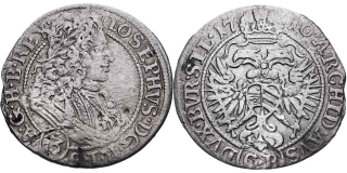 Josef I., 1705 - 1711, 3 Krejcar 1710 CB