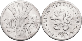 ČSR 1918 - 1939, 20 Haléř 1928