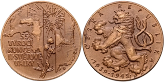 Česká republika, medaile 55. výročí ukončení II. světové války