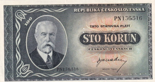 Československo 1945 - 1953, 100 Koruna b.l. (1945), 3md
