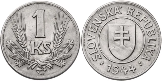 Slovenská republika 1939 - 1945, 1 Koruna 1944