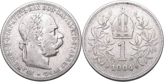 František Josef I. 1848 - 1918, 1 Koruna 1904