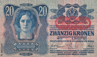 Rakousko, 20 Kronen 1913