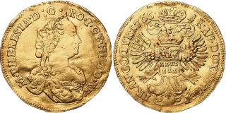 Marie Terezie 1740 1780, Dukát 1765