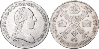 Josef II. 1780-1790, 1/2 Tolar 1789 A
