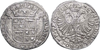 Nizozemí - Kampen s titulem Matiáše II., 6 Stuivers b.l.