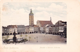 České Budějovice, Náměstí s hlavním chrámem