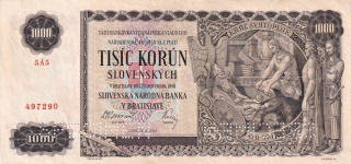 Slovenská republika 1939 - 1945, 1000 Korun 1940, SPECIMEN