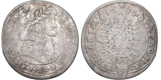 Leopold I. 1657 - 1705, XV Krejcar 1680 KB