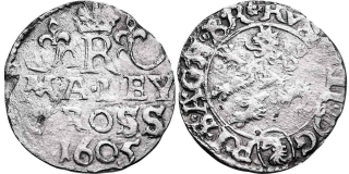 Rudolf II. 1576 - 1612, Malý Groš 1605, Kutná Hora - Enderle