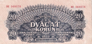 Československo 1944 - 1945, 20 Koruna 1944