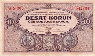 Československo 1919 - 1939, 10 Korun 1927