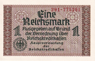 Německo, okupovaná území, 1 Reichsmark (1939)
