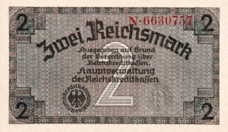 Německo, okupovaná území, 2 Reichsmark (1939)