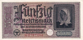 Německo, okupovaná území, 50 Reichsmark (1939)