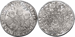 Německo, Sasko, Christian II., Johan Georg I. a August 1591 - 1611, Tolar 1597
