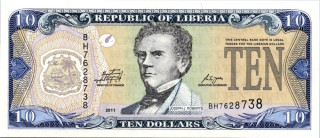 Libérie, 10 Dollars 2011