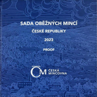 Česká republika 1993, Sada oběžných mincí 2023 Proof  kartonový obal